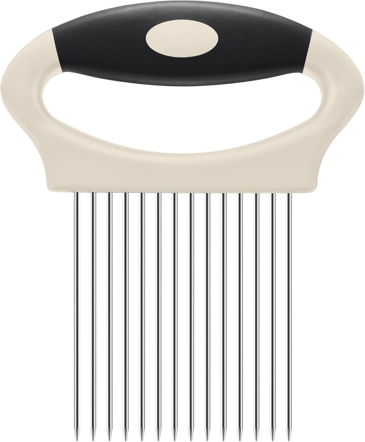 Large Onion Slicer Holder, Stainless Steel Onion Holder for Slicing, Multi-Purpose Vegetable Chopper Tomato Slicer, Food Cutter Assistant Tool for Potato, Avocado, Egg, Lemon, Fruit, Meat Tenderizer