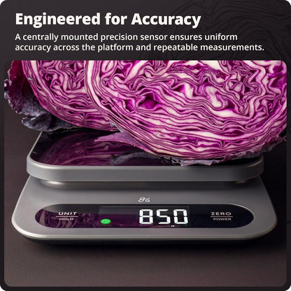 Digital Food Scale for Kitchen & Baking, 10kg/22lb High-Capacity Weight Scale with 1g Precision, Stainless Steel Platform, Hi-Def LCD, Ideal for Bread, Sourdough & Bulk Cooking