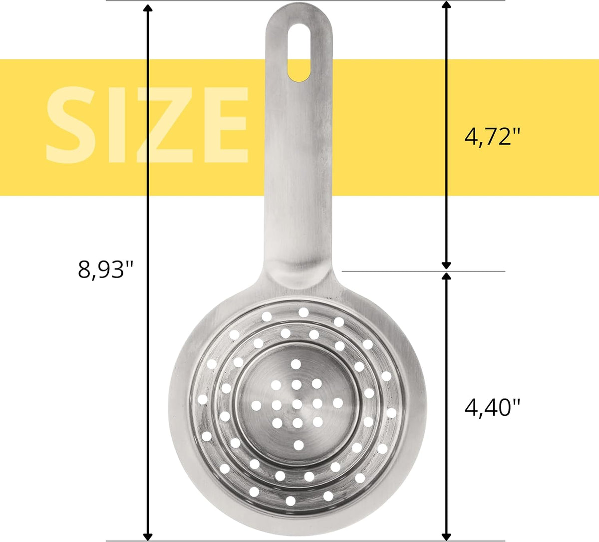 Spider Strainer Set of - Stainless Steel Frying Spoons for Cooking Skimmer Ladle for Oil Fryer Pasta and Fat Durable Strainer Scoop Kitchen Utensil for Frying and Draining