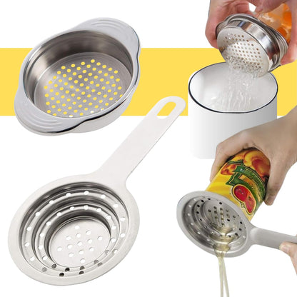 Spider Strainer Set of - Stainless Steel Frying Spoons for Cooking Skimmer Ladle for Oil Fryer Pasta and Fat Durable Strainer Scoop Kitchen Utensil for Frying and Draining