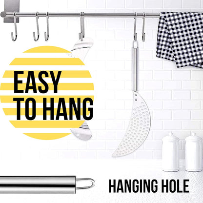 Spider Strainer Set of - Stainless Steel Frying Spoons for Cooking Skimmer Ladle for Oil Fryer Pasta and Fat Durable Strainer Scoop Kitchen Utensil for Frying and Draining