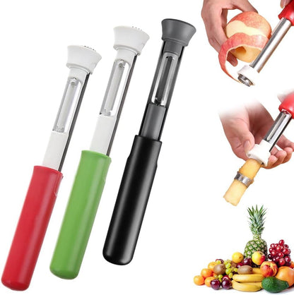 2 in 1 Stainless Steel Fruit Corer & Peeler - 2026 New Kitchen Apple Core Removal Tool,2 in 1 Apple Corer and Peeler Tool (A)