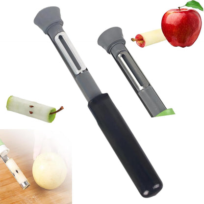 2 in 1 Stainless Steel Fruit Corer & Peeler - 2026 New Kitchen Apple Core Removal Tool,2 in 1 Apple Corer and Peeler Tool (A)