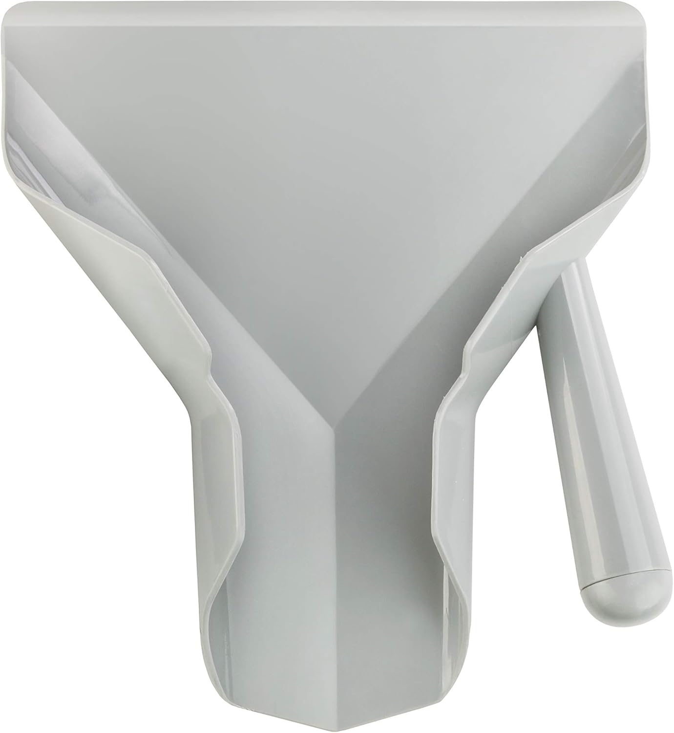 37814 Polycarbonate Commercial French Fry Bagger Right Handle, Gray