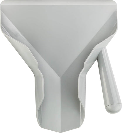 37814 Polycarbonate Commercial French Fry Bagger Right Handle, Gray
