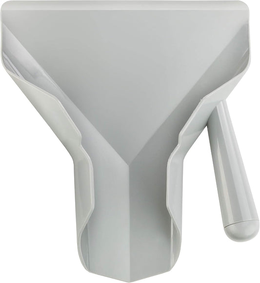 37814 Polycarbonate Commercial French Fry Bagger Right Handle, Gray