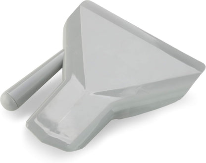 37814 Polycarbonate Commercial French Fry Bagger Right Handle, Gray
