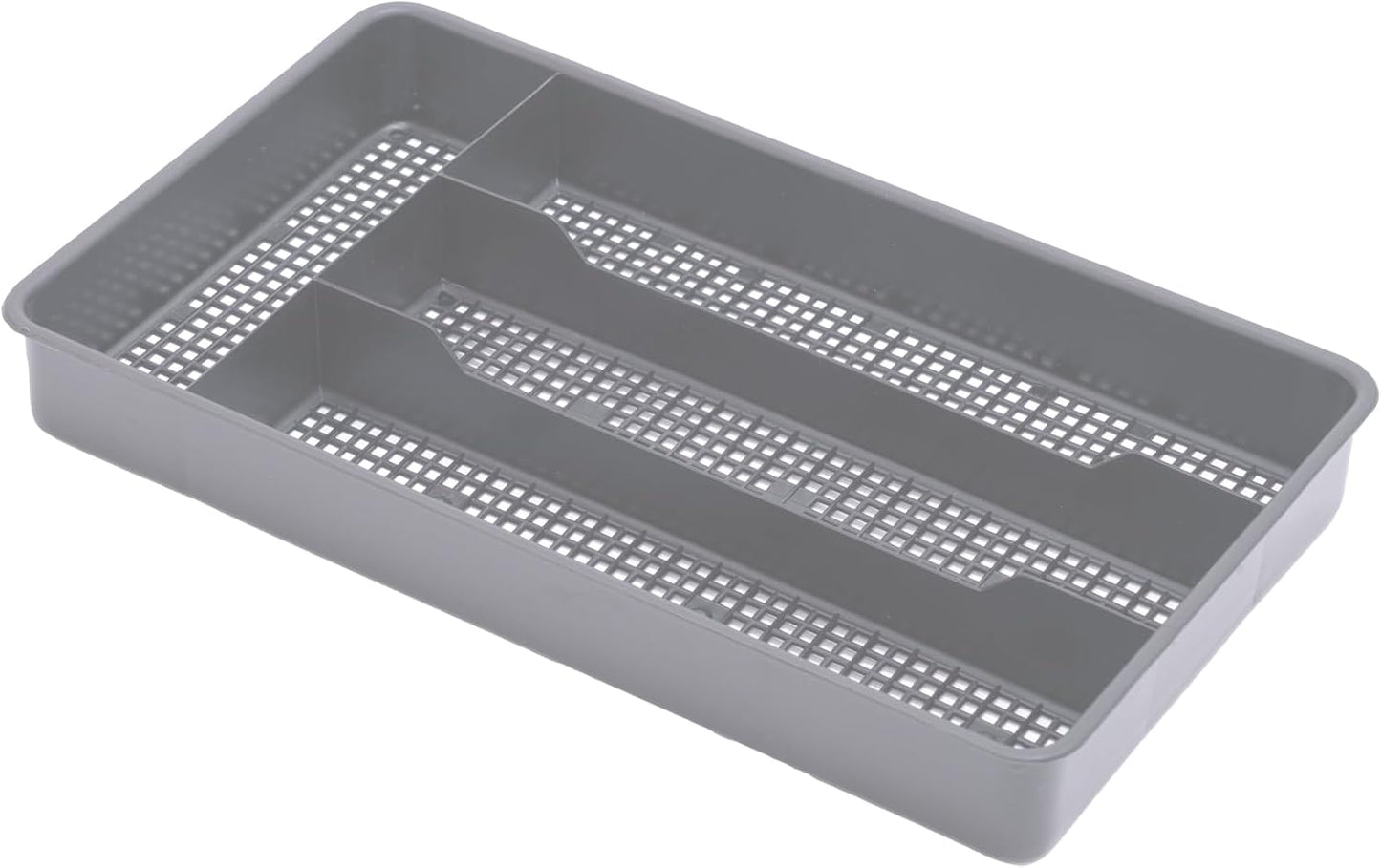 Small Cutlery, Utensil, Silverware Kitchen Drawer Organizer Tray, Black