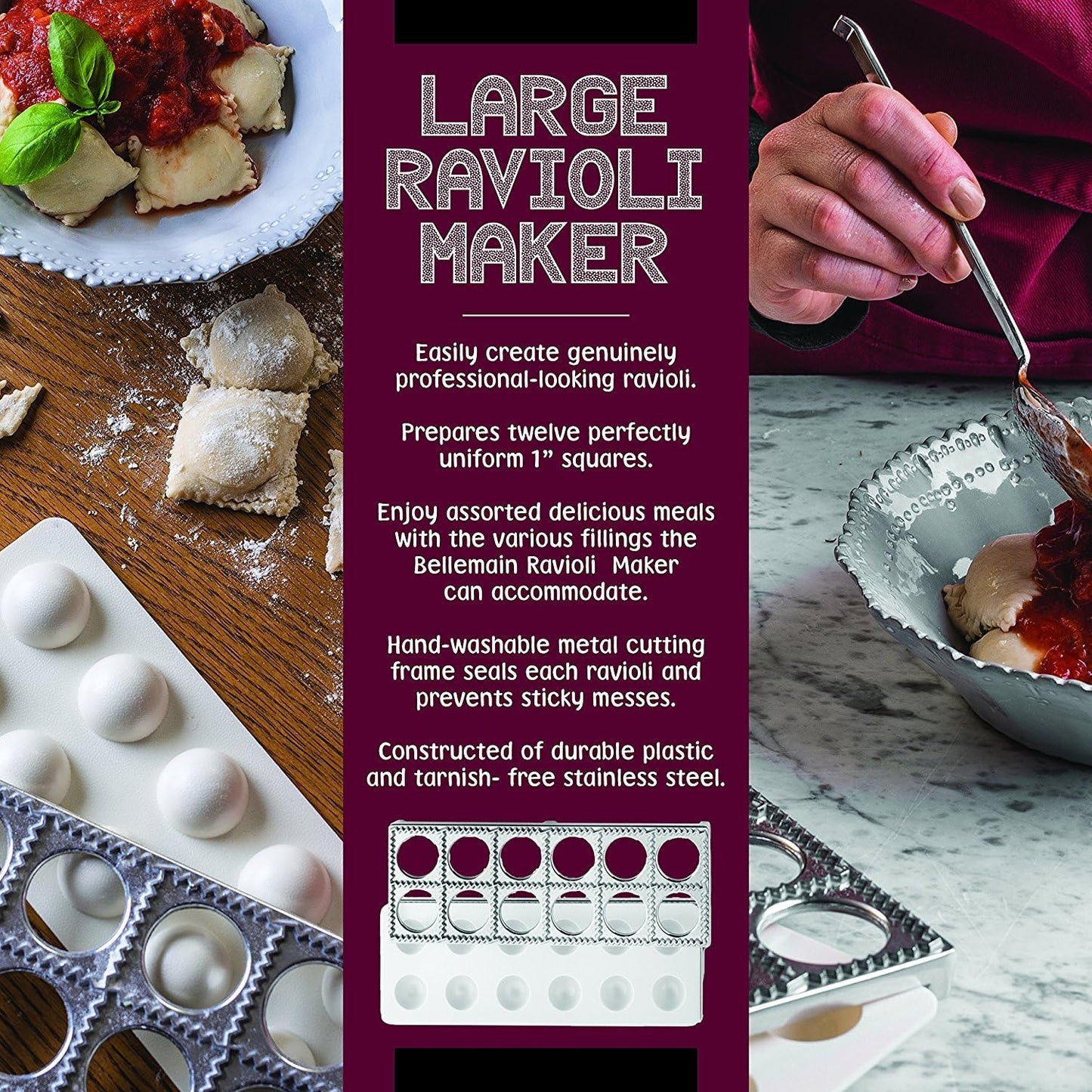 Ravioli Mold & Press, Easy Homemade ravioli maker
