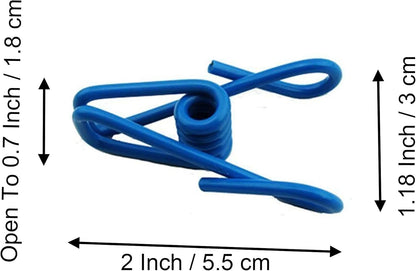 30 Pcs 2 Inch 10 Different Random Colors Chip Clips, PVC Coating High Elasticity Strength Clothes Pins, Food Clips and Bag Clips