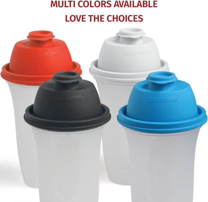 Shaker Bottles | 17-Ounce Plastic Protein Shake Bottle for Meal Replacement Shakes & Smoothies, Beverages, Mixing Salad Dressing & Sauces, Margarita, & More