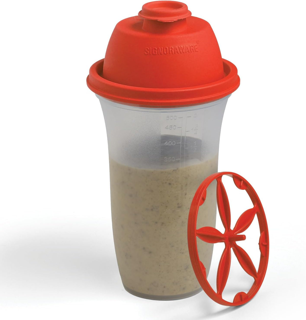Shaker Bottles | 17-Ounce Plastic Protein Shake Bottle for Meal Replacement Shakes & Smoothies, Beverages, Mixing Salad Dressing & Sauces, Margarita, & More