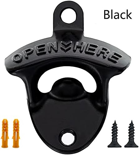 Beer bottle openers Cast Iron wall mounted bottle opener(Set of 2With screws)