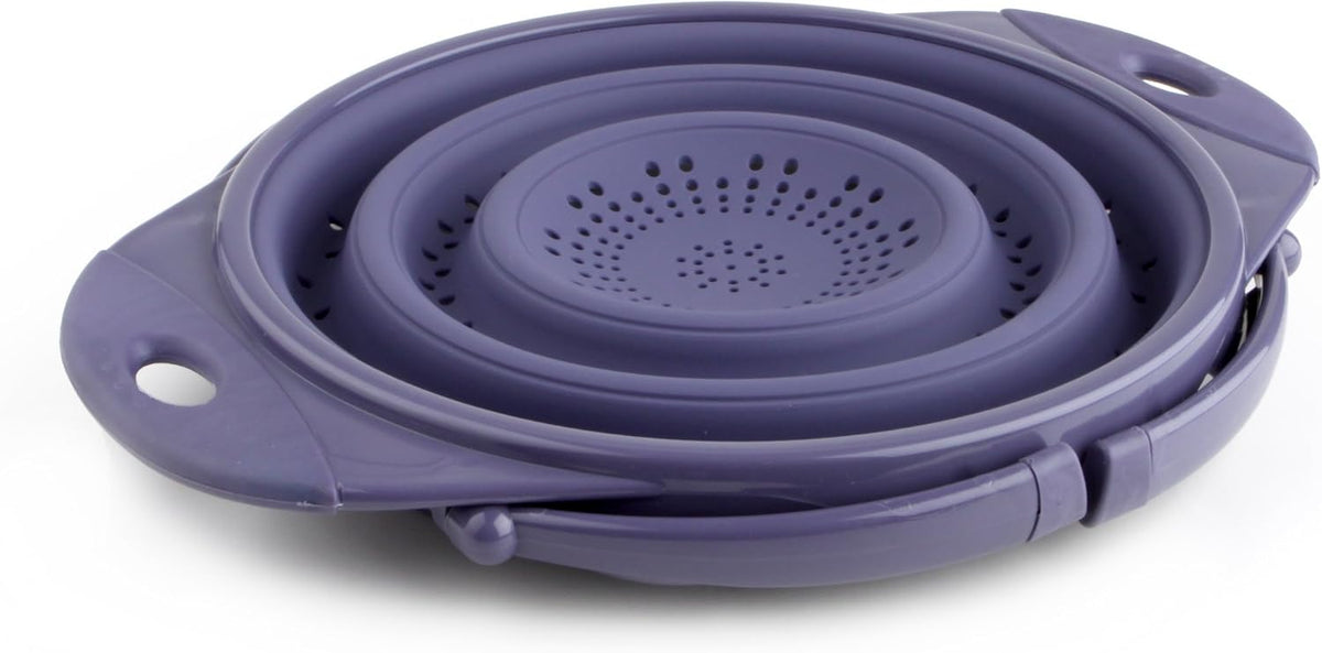 POP Collapsible Silicone Colander, 10 inch diameter, Solid Green