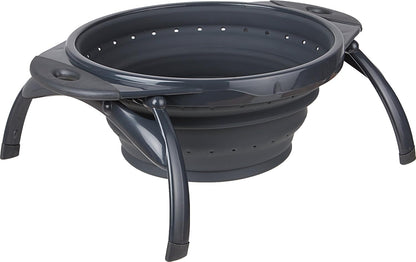 POP Collapsible Silicone Colander, 10 inch diameter, Solid Green