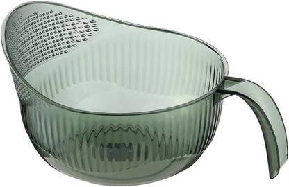 Functional Rice Washing Colander Efficient Draining Bowl Practical Sink Basket PET Suitable for Washing Rice