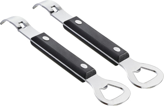 2PCS Bottle Opener, Stainless Steel Manual Can Punch Bottle Cap Beer Bottle Openers, Dishwasher Safe