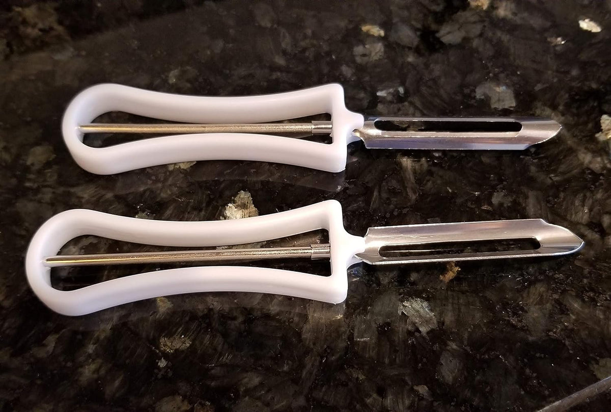 2 Piece Swivel Vegetable Peeler Set - Ideal for Apples, Carrots, Potatoes (1 Set)