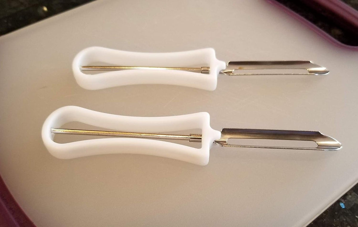 2 Piece Swivel Vegetable Peeler Set - Ideal for Apples, Carrots, Potatoes (1 Set)