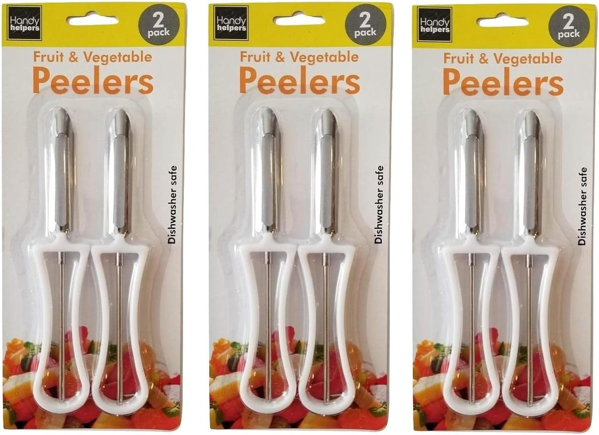 2 Piece Swivel Vegetable Peeler Set - Ideal for Apples, Carrots, Potatoes (1 Set)
