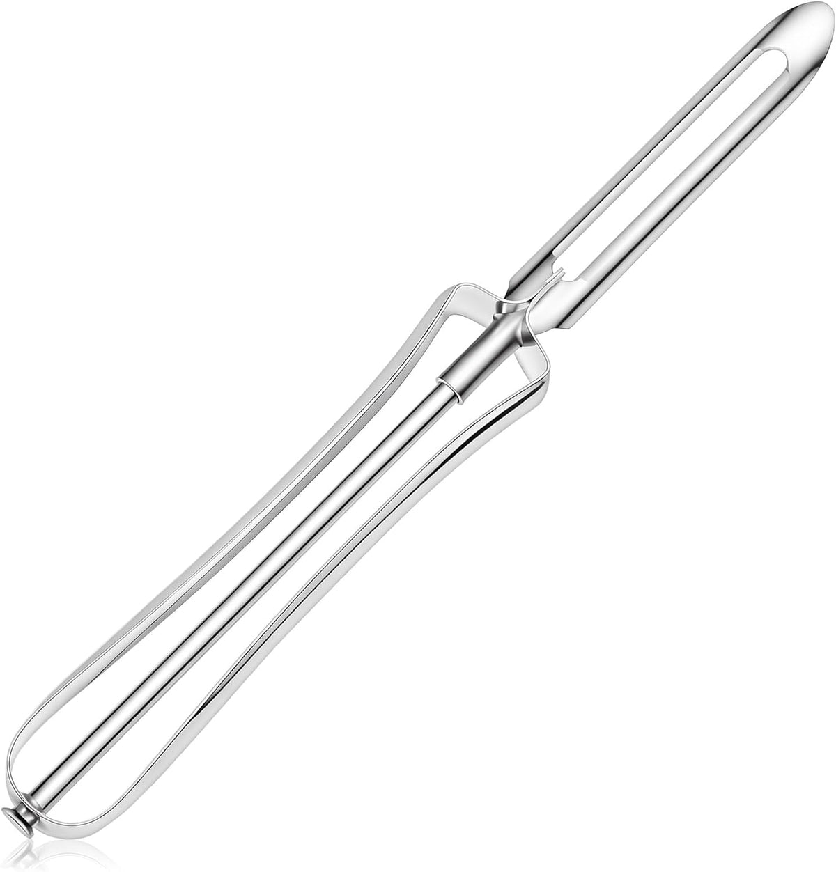 3PCS Stainless Steel Potato Peeler, Swivel Blade, Ergonomic Handle Rotary Peeling Knife, Potato Eye Remover Kitchen Vegetable Peeler for Potatoes, Carrots, Apples, Fruit - Dishwasher Safe