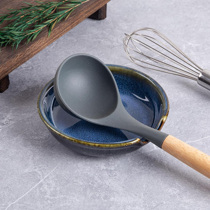 Spoon Rests for Stove Top, Ceramic Spoon Holder for Kitchen Counter, Heat-Resistant Cooking Utensil Rest, Coffee Spoon Holder, Spoon Rest for Ladles Spatula (1, White)