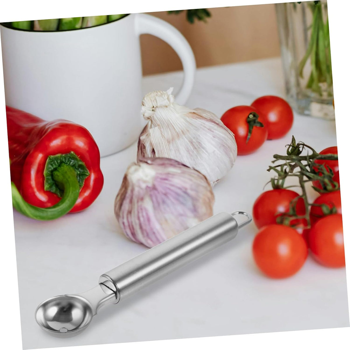 Ice Cream Accessories Round Melon Baller Stainless Steel Scoop Dessert Baller Easy Scoop