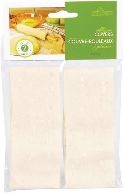 Fox Run Rolling Pin Covers, Cotton, Set of 2