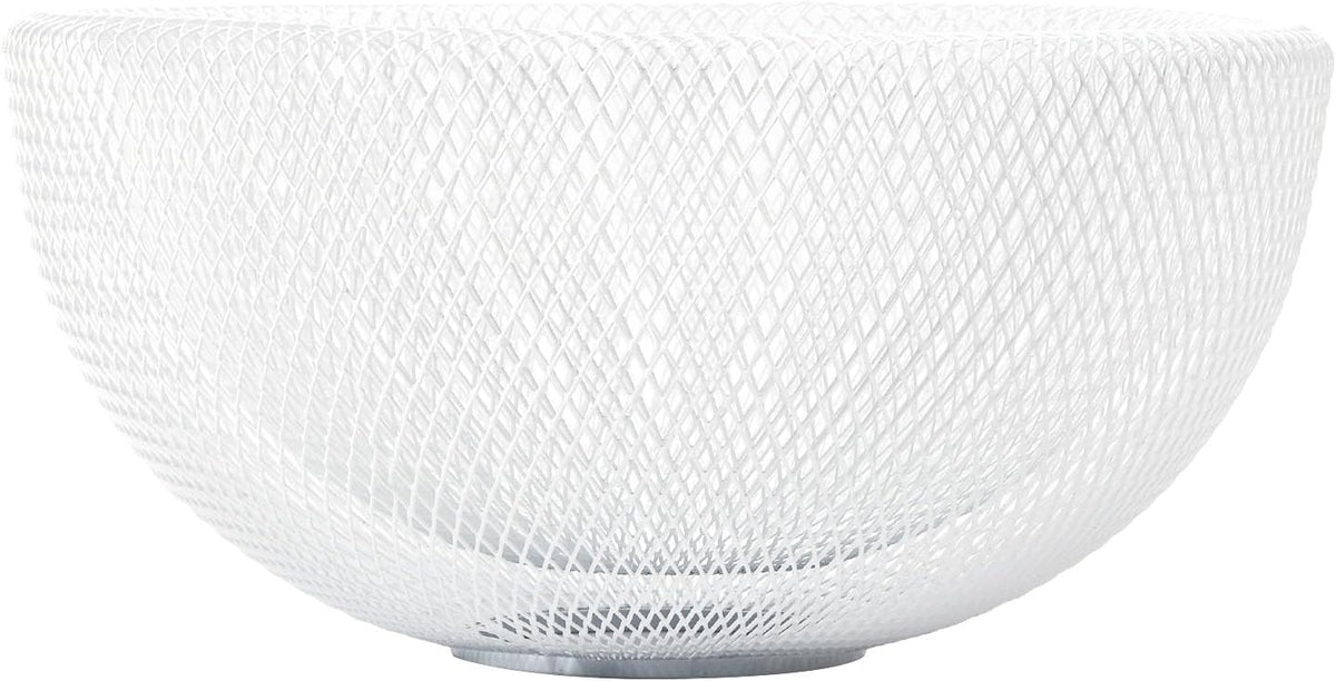 Metal Wire Woven Fruit Storage Bowl Basket for Kitchen, Large Black Mesh Fruit Stand, for Apple, Pineapple, Banana, Orange, Lemon, Pear, Strawberry, Watermelon (Black, Nomal)