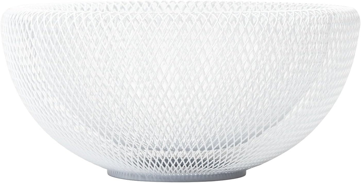 Metal Wire Woven Fruit Storage Bowl Basket for Kitchen, Large Black Mesh Fruit Stand, for Apple, Pineapple, Banana, Orange, Lemon, Pear, Strawberry, Watermelon (Black, Nomal)