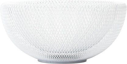 Metal Wire Woven Fruit Storage Bowl Basket for Kitchen, Large Black Mesh Fruit Stand, for Apple, Pineapple, Banana, Orange, Lemon, Pear, Strawberry, Watermelon (Black, Nomal)