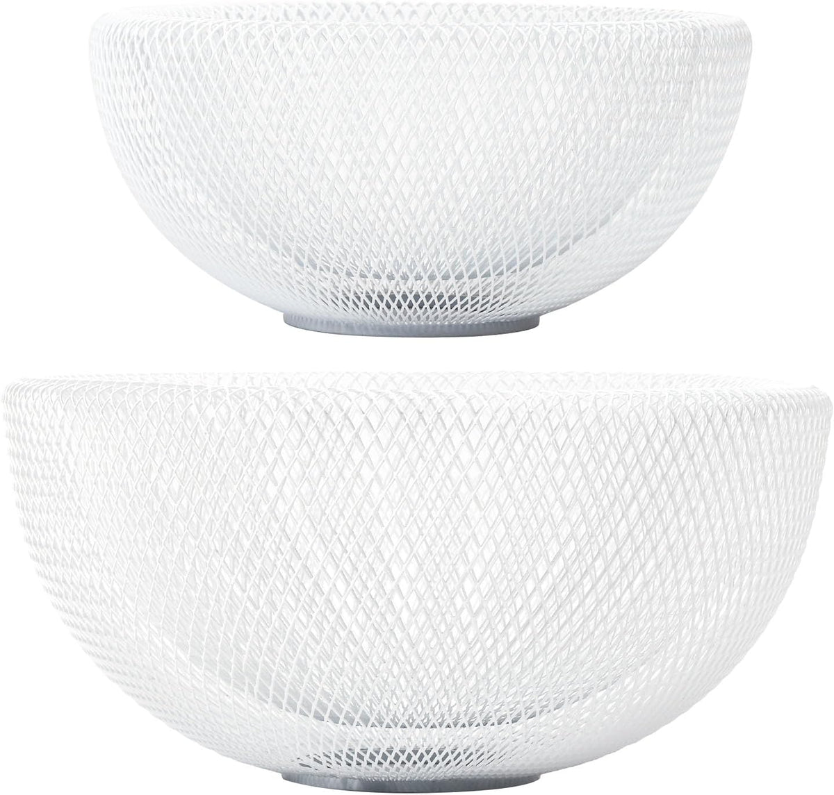Metal Wire Woven Fruit Storage Bowl Basket for Kitchen, Large Black Mesh Fruit Stand, for Apple, Pineapple, Banana, Orange, Lemon, Pear, Strawberry, Watermelon (Black, Nomal)