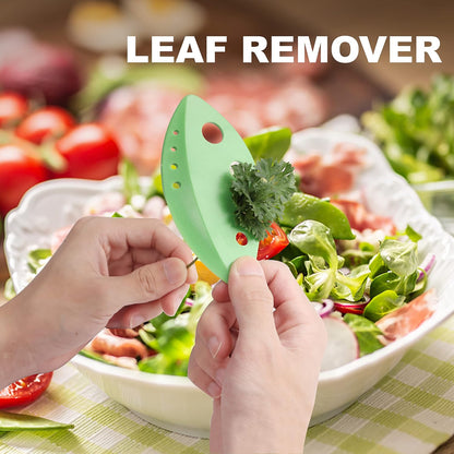 Herb Scissors, Premium Stainless Steel 5 Blade Kitchen Salad Scissors Dishwasher Safe, Sharp and Convenient 5 Blade with Safety Cover, Herb Stripping Tool and Cleaning Comb
