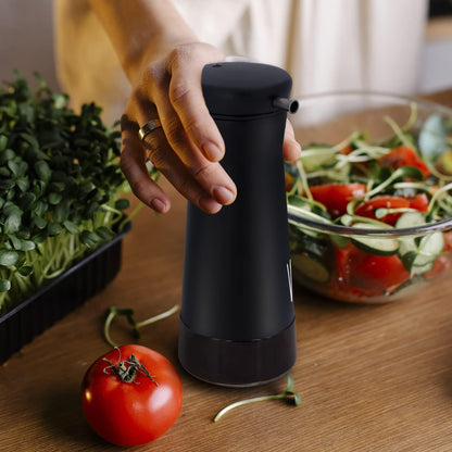 Black Oil And Vinegar Dispenser Set - 2 Pack Oil Dispenser Bottle for Kitchen with No-Drip - Black Kitchen Decor and Accessories for Home Restaurants Weddings