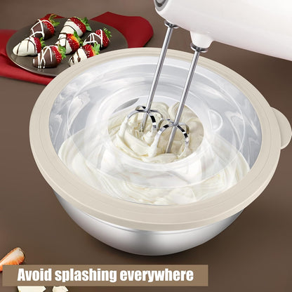 Mixing Bowl with Colander, 4-1 Bowl with Lids & 3Pcs Nesting Graters