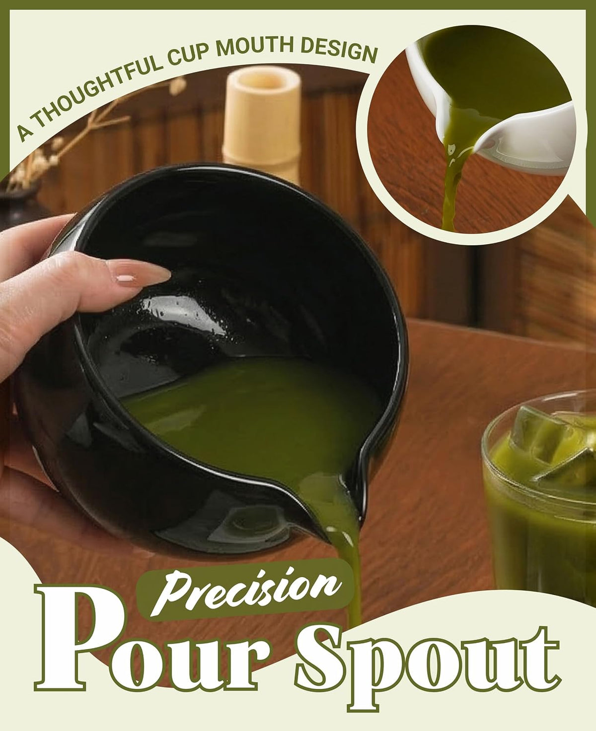 Matcha Whisk Set Gifts, 8 Pcs Ceramic Matcha Kit Set Includes Matcha Bowl, Matcha Whisk and Holder, Bamboo Spoon and Scoop, Scoop Rest, Sifter and Tea Towel - Sunflower