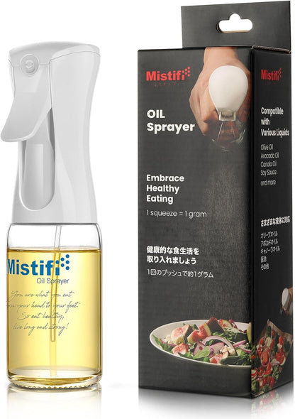 Dark Glass Oil Sprayer150ml – Fine Mist Olive Oil Dispenser for Cooking Air Fryer & BBQ Refillable Dark Glass Bottle for Healthy Cooking & Baking(PS641)