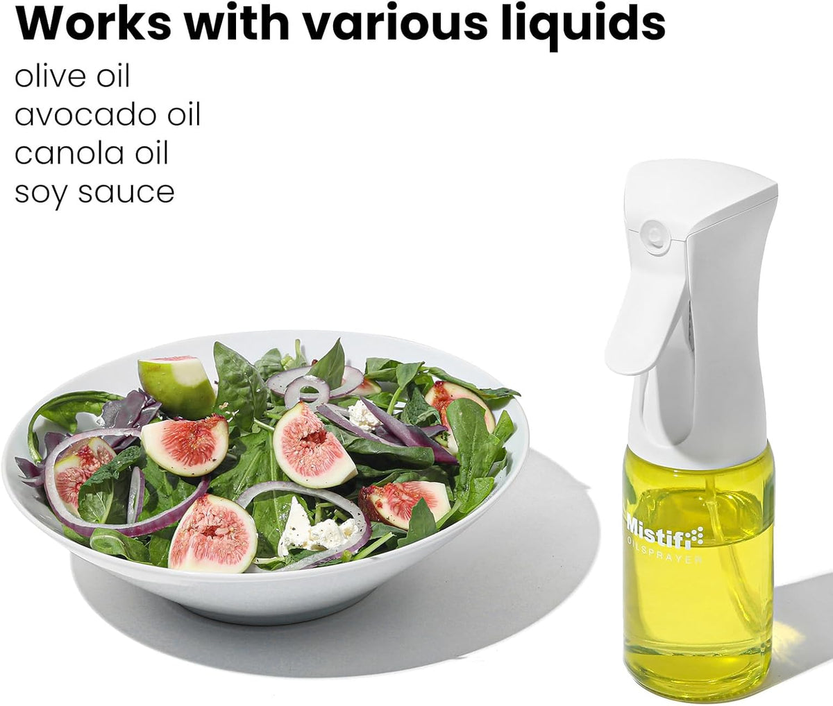 Dark Glass Oil Sprayer150ml – Fine Mist Olive Oil Dispenser for Cooking Air Fryer & BBQ Refillable Dark Glass Bottle for Healthy Cooking & Baking(PS641)