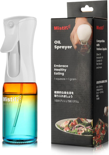 Dark Glass Oil Sprayer150ml – Fine Mist Olive Oil Dispenser for Cooking Air Fryer & BBQ Refillable Dark Glass Bottle for Healthy Cooking & Baking(PS641)