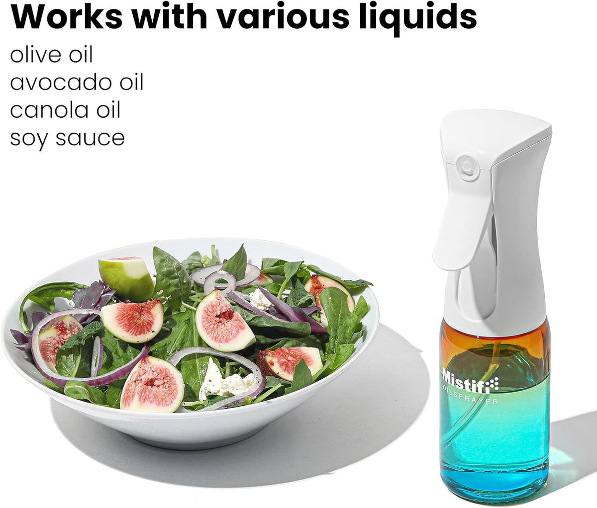 Dark Glass Oil Sprayer150ml – Fine Mist Olive Oil Dispenser for Cooking Air Fryer & BBQ Refillable Dark Glass Bottle for Healthy Cooking & Baking(PS641)