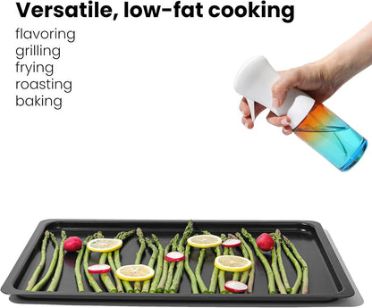 Dark Glass Oil Sprayer150ml – Fine Mist Olive Oil Dispenser for Cooking Air Fryer & BBQ Refillable Dark Glass Bottle for Healthy Cooking & Baking(PS641)