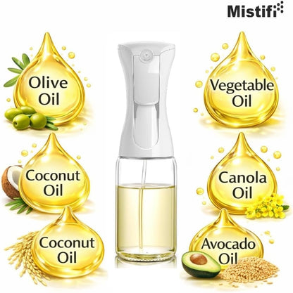 Dark Glass Oil Sprayer150ml – Fine Mist Olive Oil Dispenser for Cooking Air Fryer & BBQ Refillable Dark Glass Bottle for Healthy Cooking & Baking(PS641)
