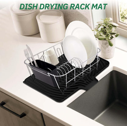 Sponge Holder for Kitchen Sink, 10"x 4" Kitchen Sink Organizer, Sink Caddy and Soap Tray,Compatible with Scrub Daddy, Kitchen Sink Accessories (Grey)