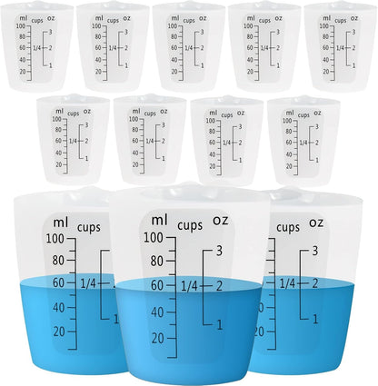 1000ML Large Silicone Measuring Cups for Resin, Easy to Read 36oz Silicone Mixing Bowl with 100ML Mixing Cup, Easy Clean Reusable Epoxy Resin Supplies with Stir Stick, Pipettes