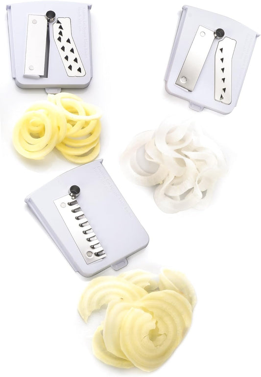 Pack of 3 Premium Blades for 5-Blade Spiralizer (BR-5B-02), 7-Blade Spiralizer, and 10-Blade Spiralizer