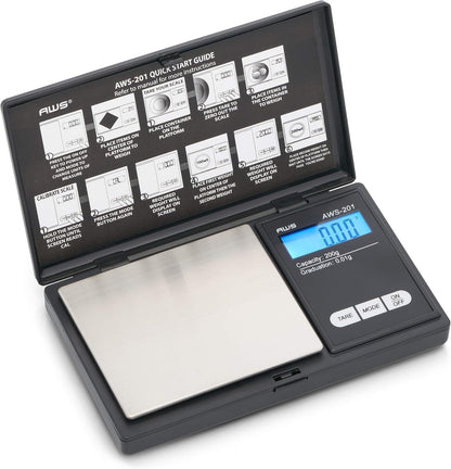 Digital Pocket Scale 600g x 0.1g with LCD Display Gram, Ounce, Carat, Grain for Coins, Jewellery, Gemstones, Metals, Kitchen, Food & Medicines – Black