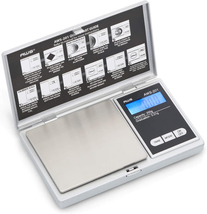 Digital Pocket Scale 600g x 0.1g with LCD Display Gram, Ounce, Carat, Grain for Coins, Jewellery, Gemstones, Metals, Kitchen, Food & Medicines – Black