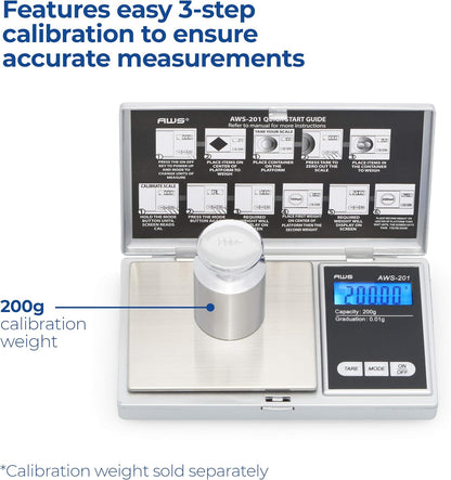 Digital Pocket Scale 600g x 0.1g with LCD Display Gram, Ounce, Carat, Grain for Coins, Jewellery, Gemstones, Metals, Kitchen, Food & Medicines – Black
