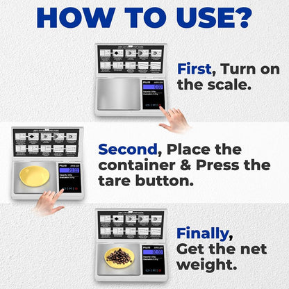 Digital Pocket Scale 600g x 0.1g with LCD Display Gram, Ounce, Carat, Grain for Coins, Jewellery, Gemstones, Metals, Kitchen, Food & Medicines – Black