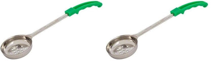 American Metalcraft SPNP4 4-Ounce Stainless Steel Spooners, Green,Silver/Green, 1 Count (Pack of 1)